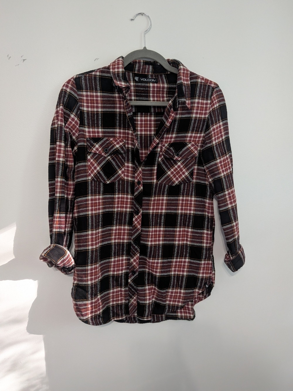 Volcom Flannel Plaid Button-Up Shirt